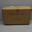 MALACASA 4.4 QT Baking Dish, 9x13 Large Casserole Dish for Oven, Ceramic Baking Pan, Rectangular Lasagna Pan Deep with Handles for Baking, Durable Microwave Oven Safe, Wedding Gift,White, Series BAKE-BAKE