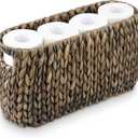 Black Toilet Paper Storage Basket (6 Mega Rolls)