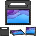 Kids Case for Lenovo Tab M10 HD 2nd Gen 10.1 Inch 2020 Released(TB-X306X/TB-X306F), Kid-Friendly Shockproof Lightweight EVA Handle Stand Cover for Lenovo Tab M10 HD 2nd Gen 10.1", Black