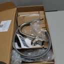 Moen Ronan Spot Resist Brushed Nickel One-Handle Single Hole Modern Bathroom Sink Faucet with Optional Deckplate and Spring Loaded Drain Assembly, 84021SRN