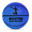 Mtlsttbd 2026 New Silent Basketball-Size 7 (29.5") Upgrade Dribble Dream Silent Basketball, Grooved Airless Foam Technology for Soundless for Quiet Dribbling and Indoor Training(Blue)