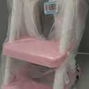 Potty Training Seat, Upgrade Toddler Toilet Seat for Kids Boys Girls, 2 in 1 Potty Training Toilet, Splash Guard Anti-Slip Pad Step Stool (Pink)