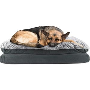 SUNGEIR Arlee Pillow Topper Rectangle Pet Dog Bed - Orthopedic Therapeutic - Assembled USA, Large/Extra Large, Charcoal SUNGEIR Arlee Pillow Topper Rectangle Pet Dog Bed - Orthopedic Therapeutic - Assembled USA, Large/Extra Large, Charcoal