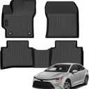 All Weather Floor Mat Fit for Toyota Corolla(Include Hybrid Exclude Hatchback) 2020-2025 TPE Rubber Liners Corolla Accessories All Season Guard Odorless Anti-Slip Liner Black