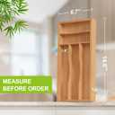 Unibambou Bamboo Utensil Drawer Organizer with Removable Dividers, Kitchen Organizer for Flatware Cutlery, Silverware Tray for Drawer (5/4 Flexible Slots, Natural)