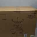 Drafting Chair Tall Office Chair with Padded Flip-up Armrests Executive Ergonomic Computer Standing Desk Chair with Comfortable Leather Backrest and Adjustable Footrest Ring (Black)