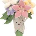 Bouquet of Flowers Plush Plant Flowers Stuffed Plant Plushie Doll Gifts for Kids Valentines Day Girlfriend Birthday Christmas Mother's Day