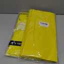 2 x tujol Yellow 6 Pack Plastic Table Cloth 54" x 108", Disposable Tablecloths Rectangle Table Cover, Plastic Tablecloths for Parties