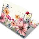 ARTSO Laptop Skin Sticker Cover Decal, 12 13 13.3 14 15 15.4 15.6 inch Laptop Vinyl Skin Sticker Cover Notebook/Notebook/PC Art Protector, Pink Flower Plant