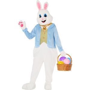 Morph Easter Bunny Costume Adult Deluxe Rabbit Mascot Outfit for Men - Perfect for Easter Costumes and Events (X-Large)