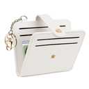 Airkit Small Wallets Woman RFID Blocking Leather Credit Card Holder - with ID Window - Card Wallets for Women - with Zipper Coin Purse - Keychain Wallet