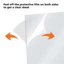 Egofine Plexiglass Sheets Acrylic Sheets 20 Pack of 8x10 0.04 Thick Clear Plastic Cast Transparent Plexi Glass for Crafting Projects, Replacement Picture Frame Glass, DIY Display, Easy to Cut