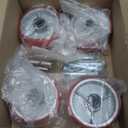 5 inch Caster Wheels Heavy Duty, Polyurethane on Steel Wheel, 1/2" Bore - Set of 4 Replacement Caster Wheel with 4000 lbs Capacity (4 PACK)