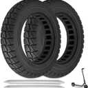 2PCS 10x2.5 Inch Solid Tires, 60/70-6.5 Tire Replacement for Segway Ninebot Max G30 G30P G30LP Max G2 /Hiboy S2 MAX Electric Scooter, 10x2.50-6.5 10 Inch Off Road Front Rear Tubeless Tire Wheel