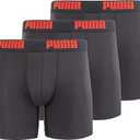 PUMA Men's 3 Pack Tech Boxer Brief, Small 