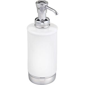 iDesign Soap Dispenser for Bathroom or Vanity - Holds Hand or Dish Soap - White