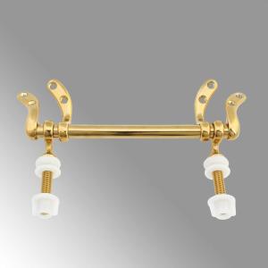 Renovators Supply Manufacturing Solid Brass Toilet Seat Hinge Replacement Adjustable Toilet Seat Hinges With Hardware (Gold)