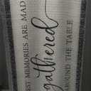 The Best Memories are Made Gathered Around The Table Sign Framed Wall Art, 40''×15'' Rustic Horizontal Plaque with Black Frame for Dinning Living Room, Long Home Family Wood Sign Wall Decor 