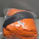 TACVASEN Men's Winter Skiing Jackets Water Resistant Fleece Coats Insulated Thermal Snowboard Jacket Parka Raincoat with Hood (Large, #215 Orange Gray)