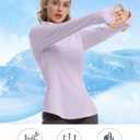 FKEEP Women's Sun Shirts Long Sleeve Athletic Jackets UPF 50+ Top with Thumb Holes Quick Dry for Golf Tennis Hiking (XS)