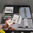 Cold Press Juicer, Wide Feed Chute Juicer Machines, Stainless Steel Slow Masticating Juicers Easy to Clean, Vegetables & Fruits Juice Extractor, High Juice Yield, Black Auger