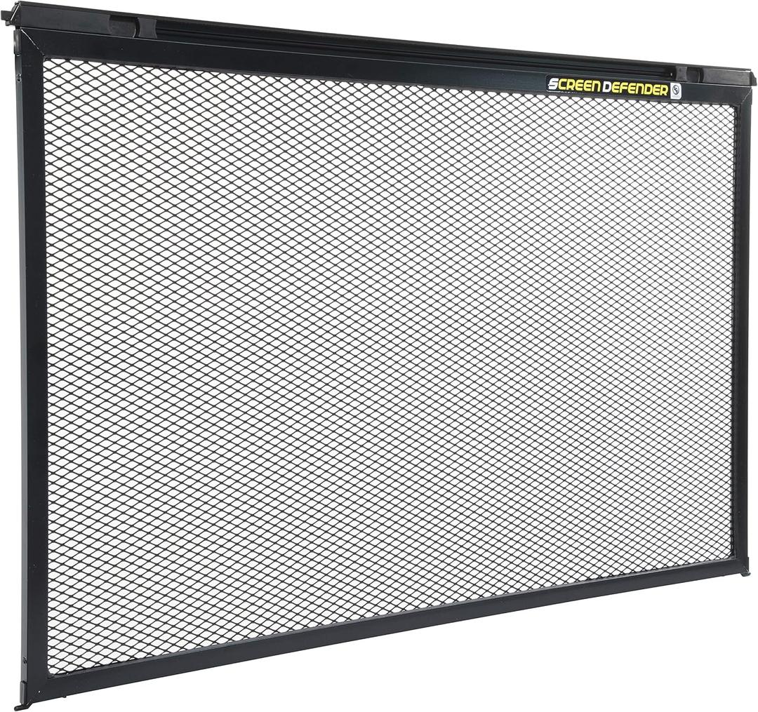 Lippert Components 859794 Screen Defender RV Entry Door Aluminum Screen Protector, 30-inch, Black