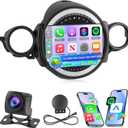 [2+64G] NHOPEEW for Mini Cooper R56 2007-2014 Car Radio with Wireless Carplay and Android Auto - 9 Inch Touch Screen Android Car Stereo - DSP/WiFi/GPS Navi/SWC/Bluetooth + AHD Backup Camera