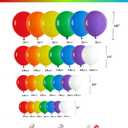 412pcs Rainbow Balloon Arch Kit Assorted Colors 18 12 10 5 Inch, Different Sizes Matte Latex Colorful Balloons for Baby Shower Birthday Wedding Party Decorations