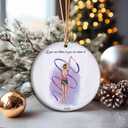 Rhythmic Gymnastics Christmas Ornament  Ceramic Gymnast Gift for Holidays, Sports Decor for Dancers, Festive Keepsake 2025 (T18)
