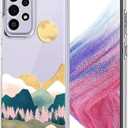 Unov Case Compatible with Galaxy A53 5G Clear with Design Soft TPU Shock Absorption Slim Embossed Pattern Protective Back Cover Case(Sierra Mountains)