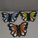 Landical 3 Pcs Butterfly Stepping Stone Resin Garden Stepping Stones Butterfly Outdoor Decorative Stones for Garden Lawn Walkway Pathway Decorations, 9.84 x 7.28 Inch