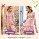 JASGOOD Straw Woven Elastic Belt for Women Vintage Wide Stretch Waistband for Dress Boho Ladies Summer Dress Belt (Beige, L)