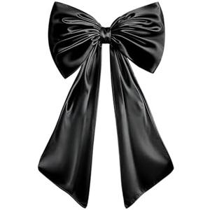 ZUOKEMY Large Bow Decor for Room, Large Black Bow Birthday Party Backdrop, Wall and Door Decorations for Birthday, Wedding, Bridal Shower, Coquette Theme (Black)