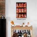 Gooptyinh Guy Buffet The Making of Perfect Martini Poster, Classic Movie Canvas Wall Art, Bartender Martini Alcohol Picture, Funky Cocktail Bar Cart Wall Decor, Film Fans Gift Print 8x12in Unframed