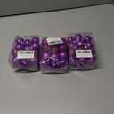 3 x Emopeak 24Pcs Christmas Balls Ornaments for Xmas Christmas Tree - 4 Style Shatterproof Christmas Tree Decorations Hanging Ball for Holiday Wedding Party Decoration (Purple, 1.3"/3.2CM)