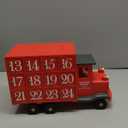 Advent Calendar Storage Truck Christmas Decoration - 14" - Red