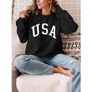 Mincib Women's Oversized Graphic Sweatshirt Pullover Size XL