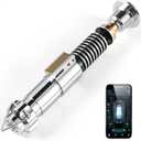CUSTOM SABER Sensitive Smooth Swing Xenopixel 3.0 Light Saber with 34 Set Sound Fonts, Motion Control Light Saber, Rechargeable, Infinite Color Changing Luke V2 Toy Tool, Medium