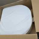 Topotdor Outdoor Chair Cushions Set of 2, 19"x19"x3" Waterproof Patio Chair Cushions for Outdoor Furniture, Round Corner Outdoor Seat Cushions Color Fastness Chair Pads with Ties, Cream