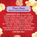 Orville Redenbachers Microwave Popcorn, Pour Over Movie Theater Butter Flavor, 3g Fiber Per Serving, Movie Night Supplies, 9.9 oz., 2-Count