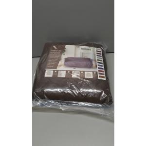 YuppieLife Reversible Sofa Slipcover, Couch Cover, Durable Non Slip Furniture Protector Cover for Pets Dog Kids, Loveseat Width 46" Chocolate