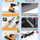 Snow Broom for Car - Upgraded 35" Extendable Snow Remover, Heavy Duty Snow Scraper & Ice Scraper with Foam Grip - Pivoting Head Snow Brush for Trucks, SUVs, Windshield