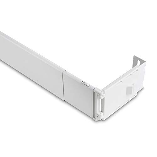 Rod Desyne AMN-WP4028 Wide Pocket Curtain Rod, 28-48 inch, White