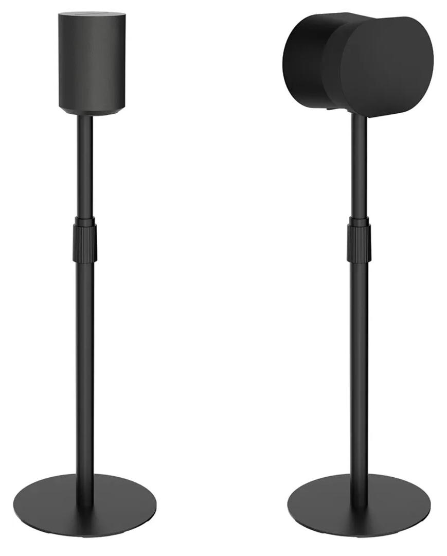 Adjustable Height Speaker Stands Compatible with SONOS Era 300 and Era 100, Height Adjustable up to 42.6'', Floor Stands with Cable Management, Speaker Mount, Black, 2 Pack (Pair)