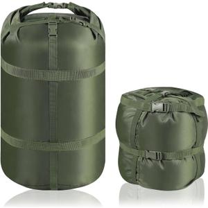 Compression Sack for Sleeping Bag, Ultralight Portable Sleeping Bag Compression Sack, 15L/27L/45L Sleeping Bag Stuff Sack, Space-Saving Stuff Sack for Sleeping Bag, Backpacking, Camping, Hiking