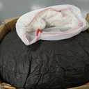 Hobestluk 4ft Bean Bag Chairs for Adults Large Beanbag Chair with Chevron Plush Fur Cover Big Bean Bag Chair for Living Room Bedroom Dorm Office - White, (44 x 44 x 24)