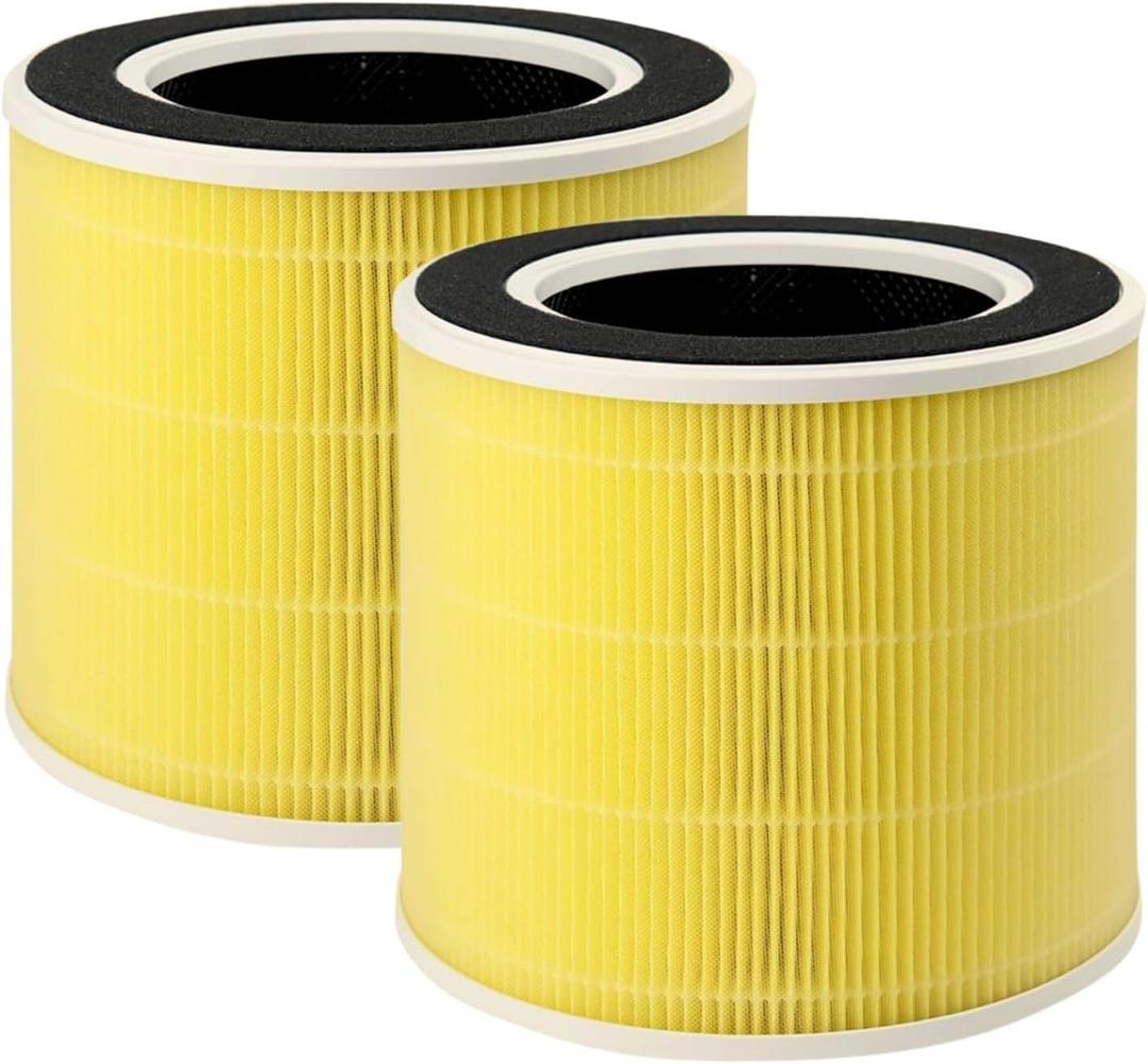 Nispira RP-AP089-F1 Replacement Filter For RENPHO Air purifier RP-AP089W / RP-AP089B RP-AP089S 4-in-1 True HEPA Activated Carbon, 2 Packs