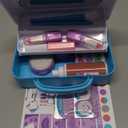 Melissa & Doug Love Your Look Pretend Makeup Kit (16 pcs)  Kids Vanity Set with Realistic Accessories, Mess-Free Fake Makeup for Girls, Dress-Up & Imaginative Play Toy, Ages 3++