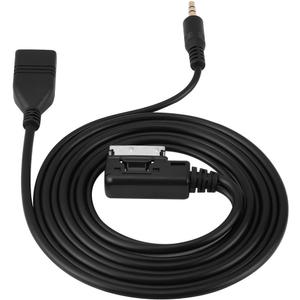 Wire Music Interface Audio Adaptor, Car Audio MP3 Auxillary Cable Aux-in USB Audio Music Interface Adapter Compatible for Benz Benz Aux Adapter 2008 Benz S550 Aux Cord