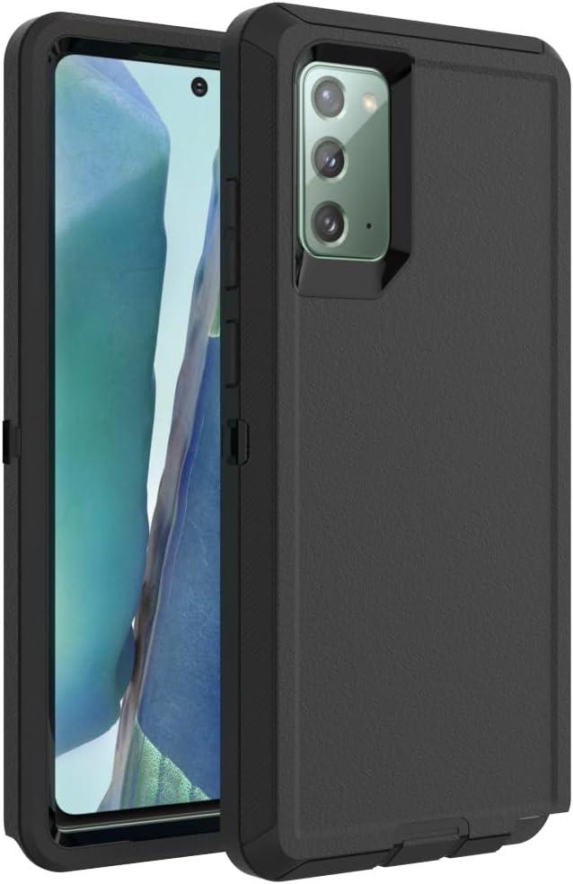 Case for Galaxy S20, Heavy-Duty Tough Rugged Shockproof Drop Protective Cover Cases for Samsung Galaxy S20, Black